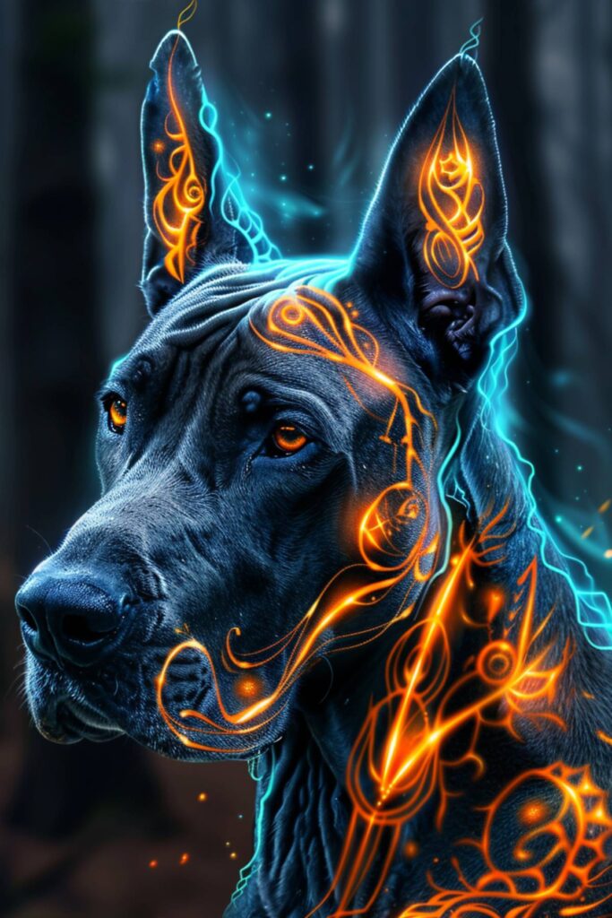 Spiritual representation of a Great Dane