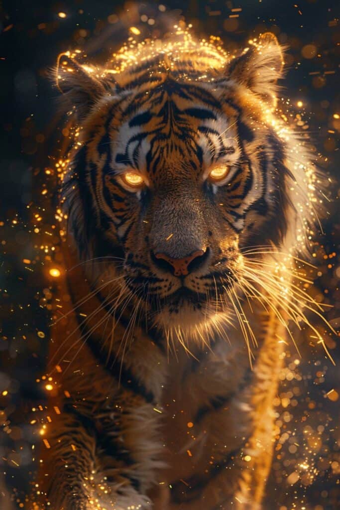 Spiritual representation of the Siberian tiger