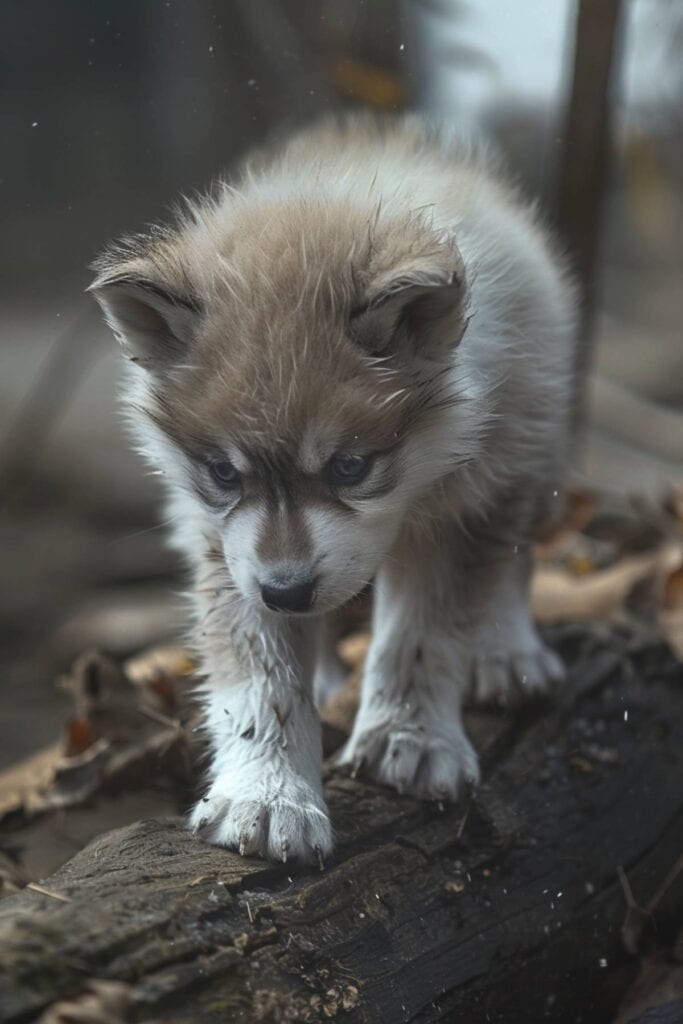 A husky puppy