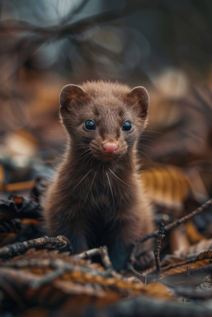 A baby weasel