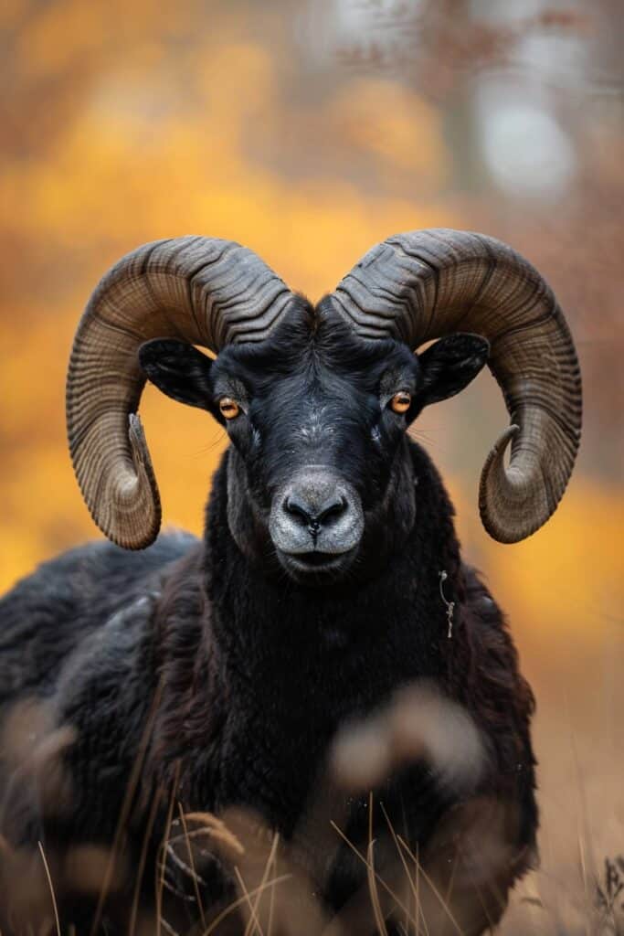 A black ram