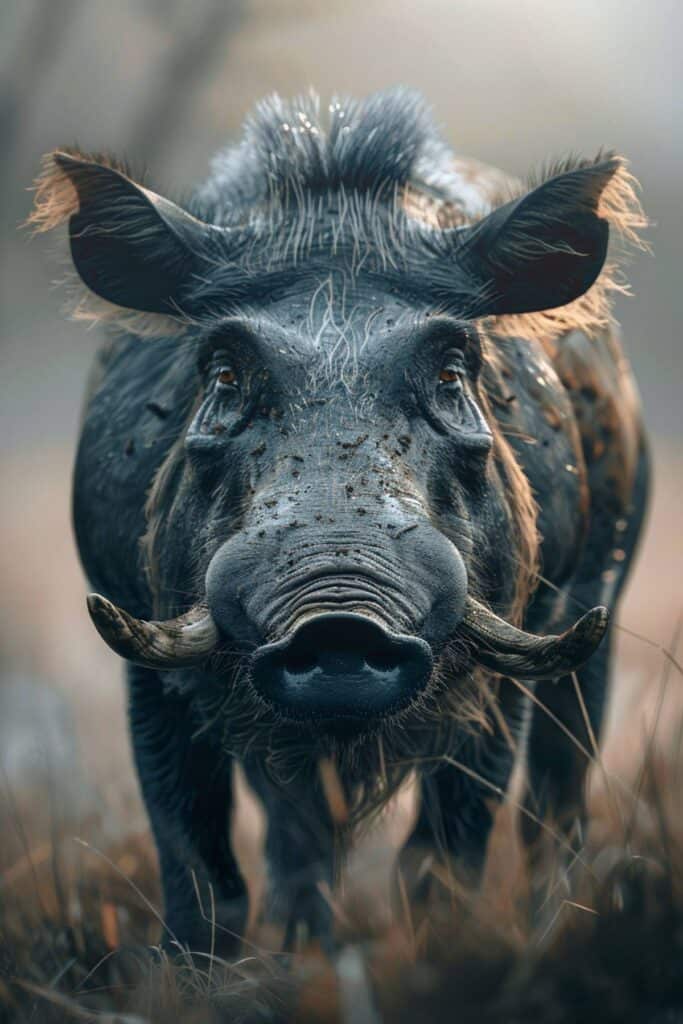 A black warthog