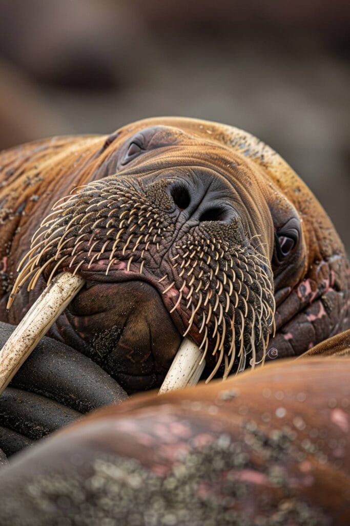 A brown walrus