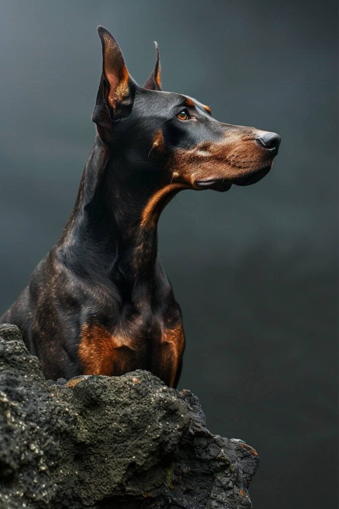 A large Doberman