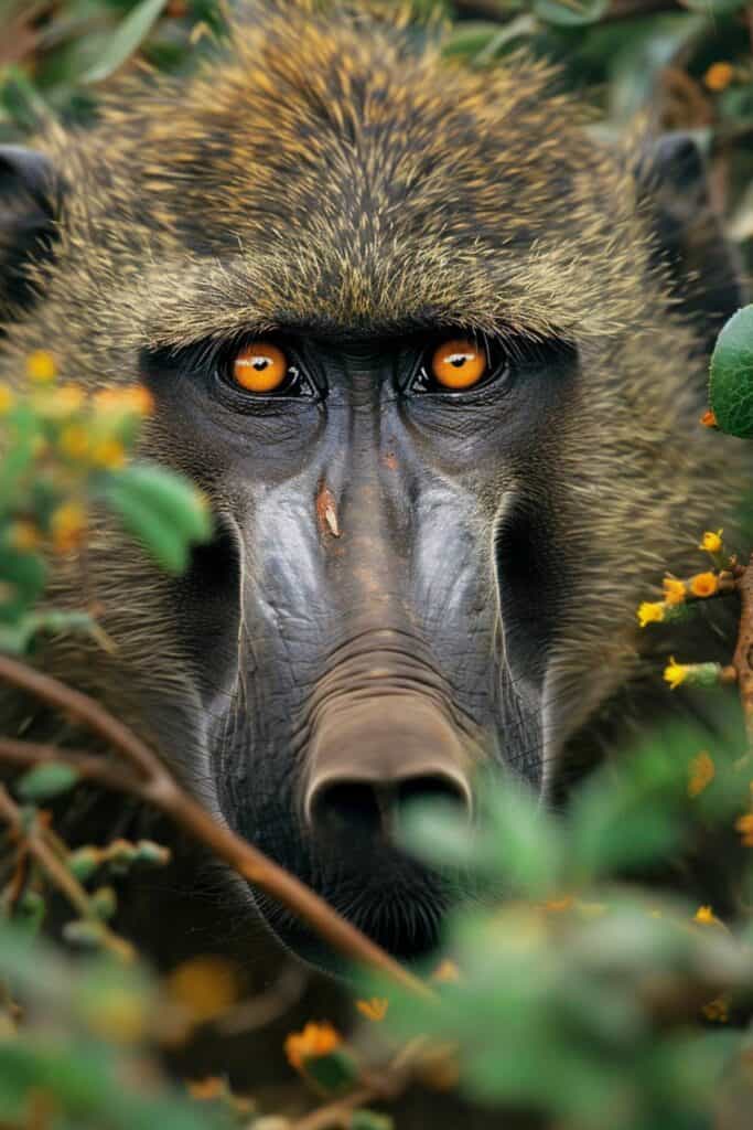 A large baboon