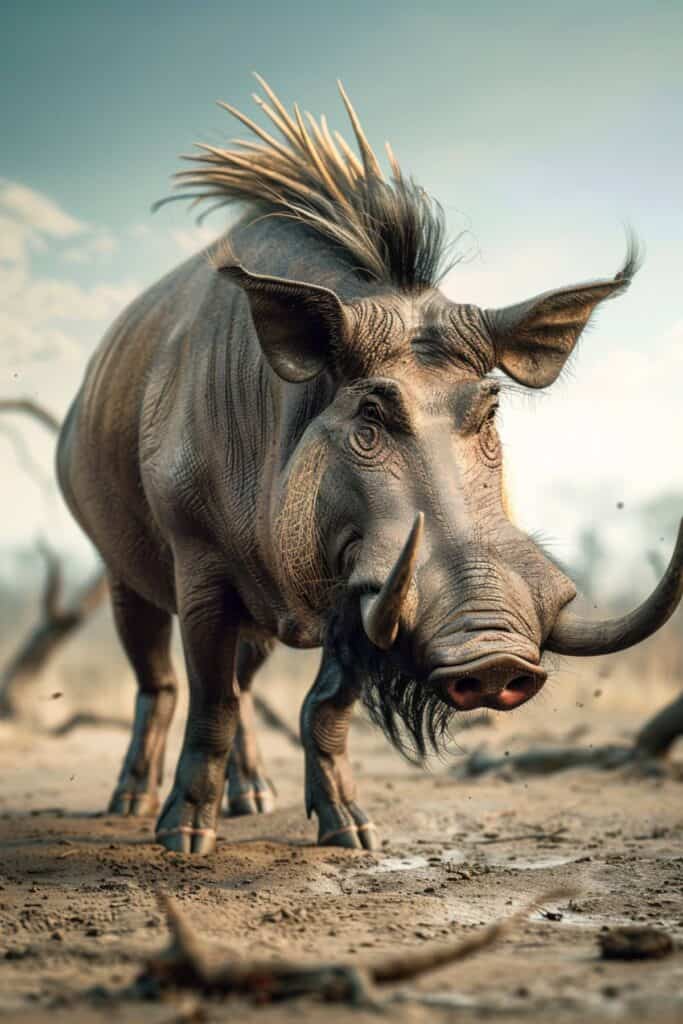 A large warthog