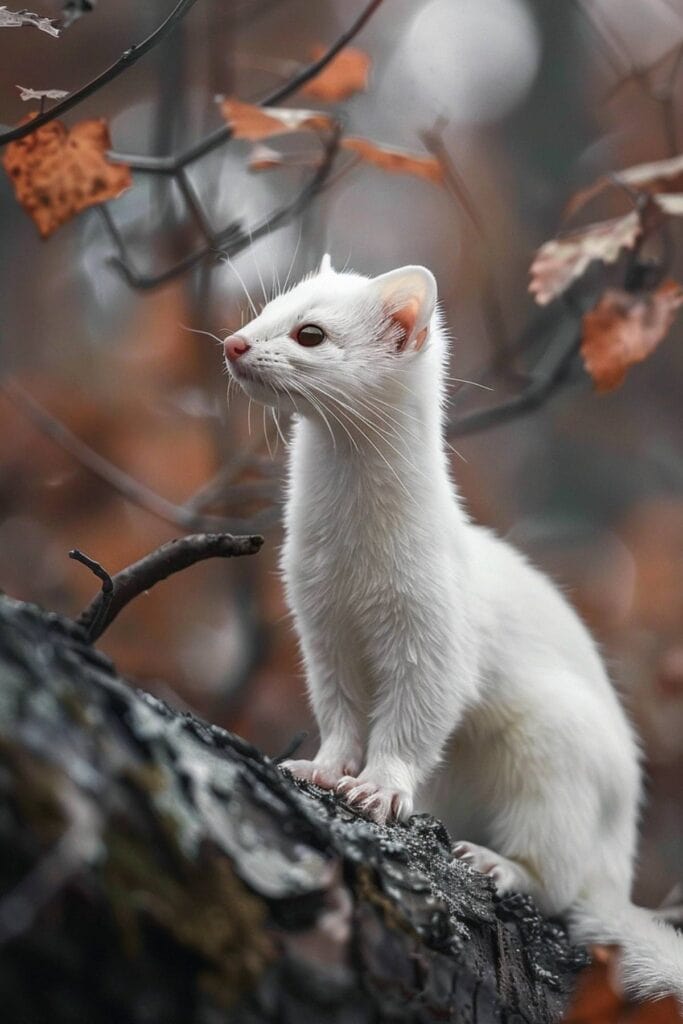 A white weasel