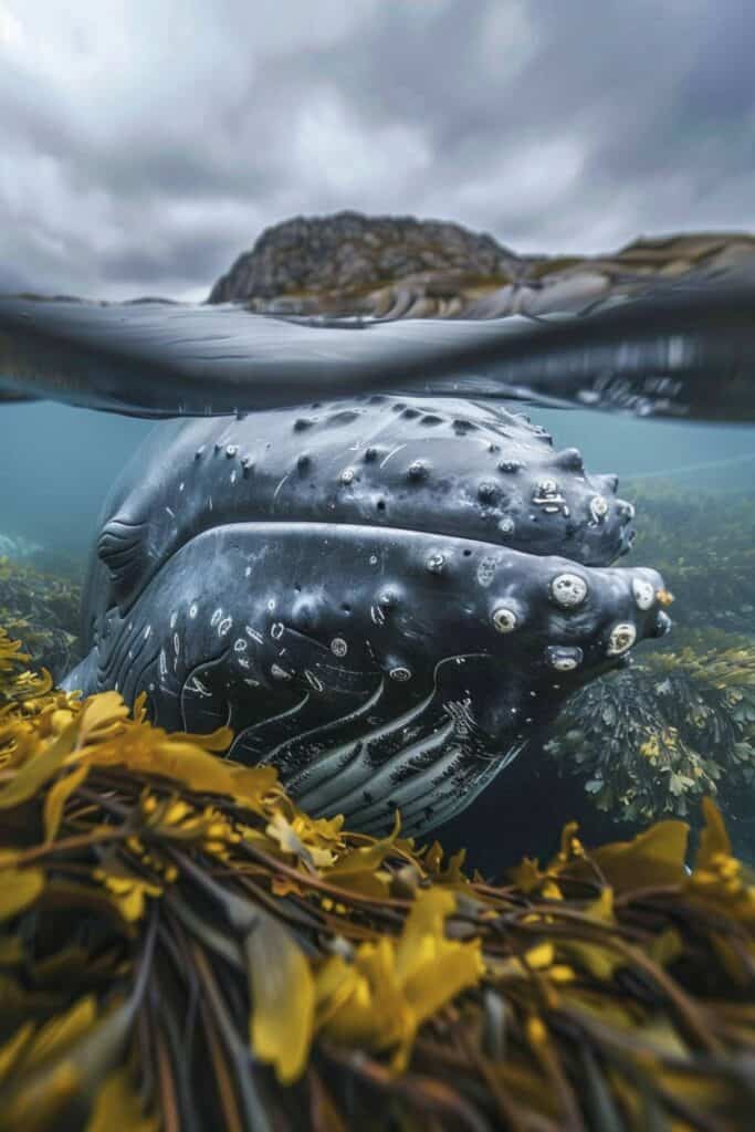 Baby humpback whale