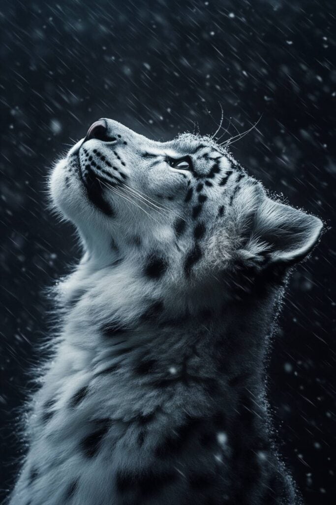 Biblical representation of a snow leopard