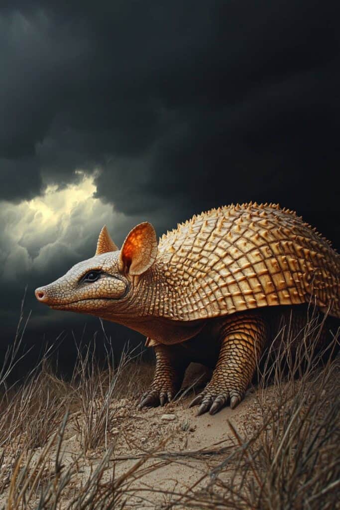 Biblical representation of an armadillo