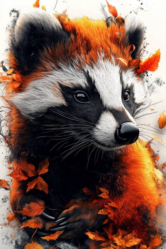 Spiritual representation of a badger