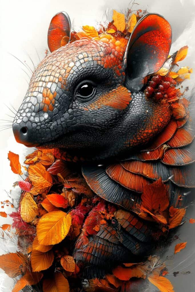 Spiritual representation of an armadillo