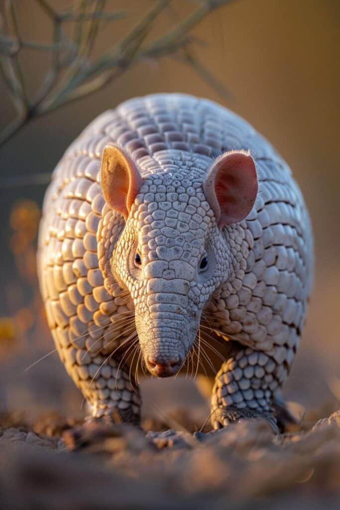 White armadillo