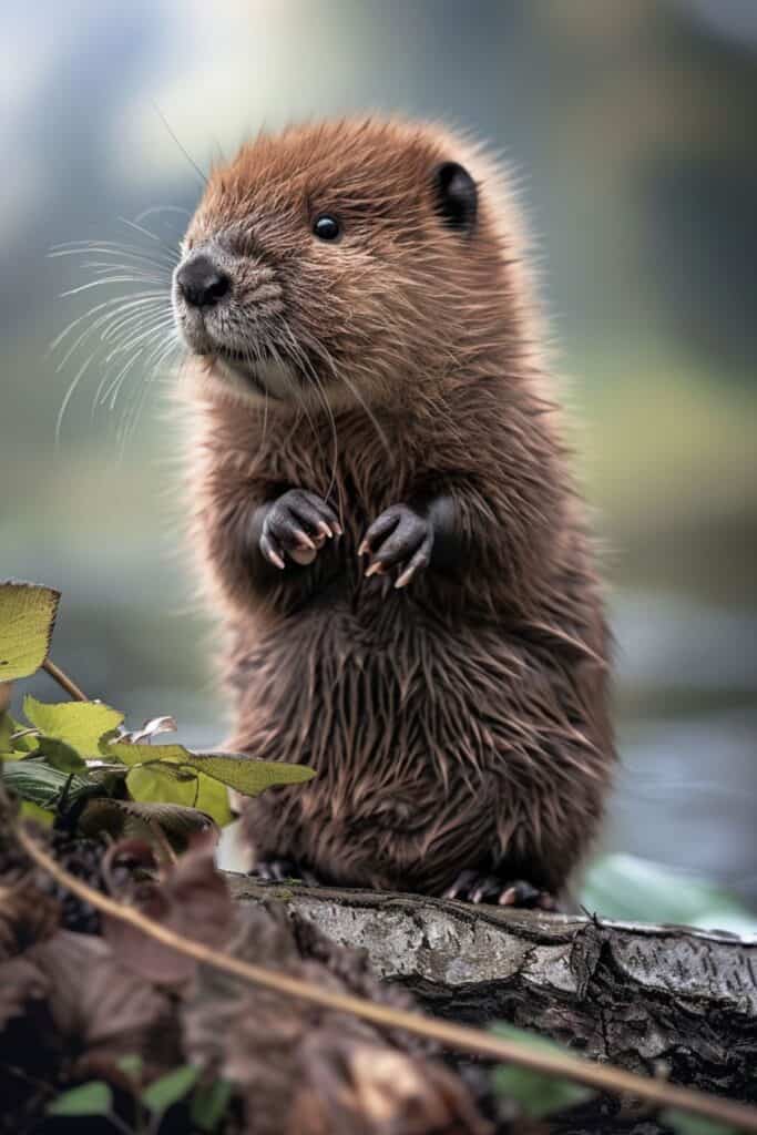 A baby beaver