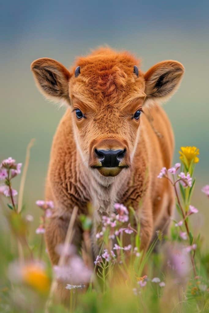 A baby bison