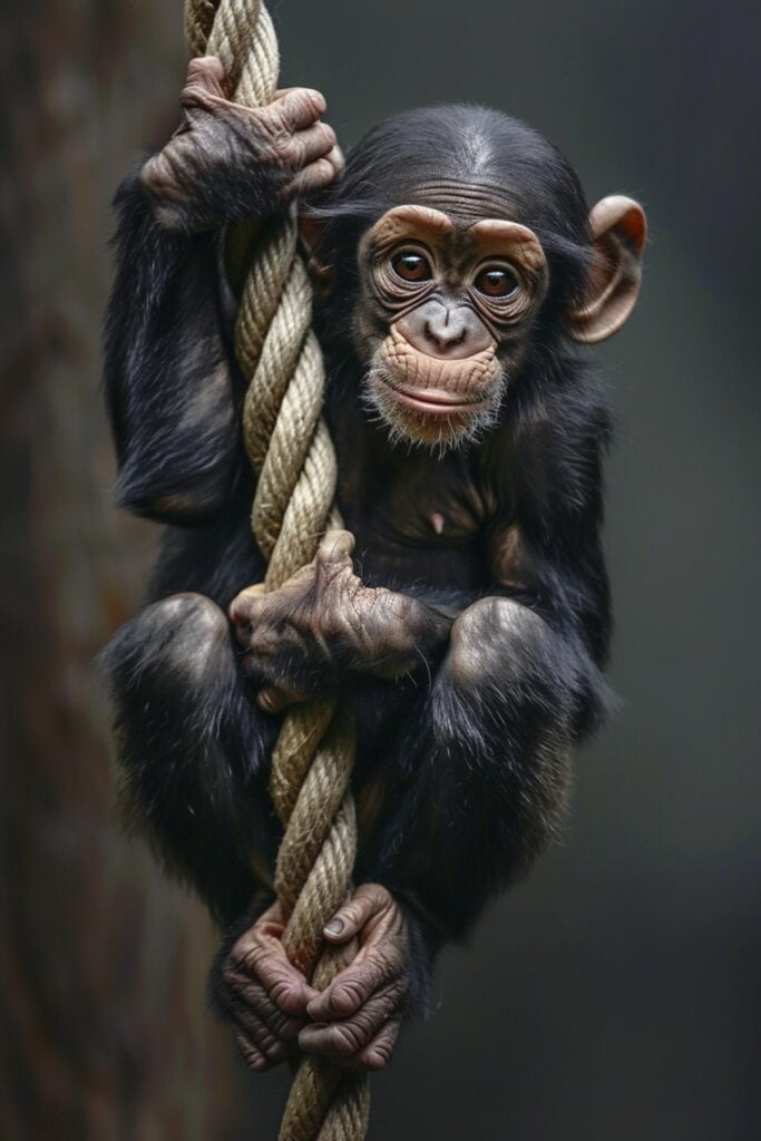 A baby chimpanzee