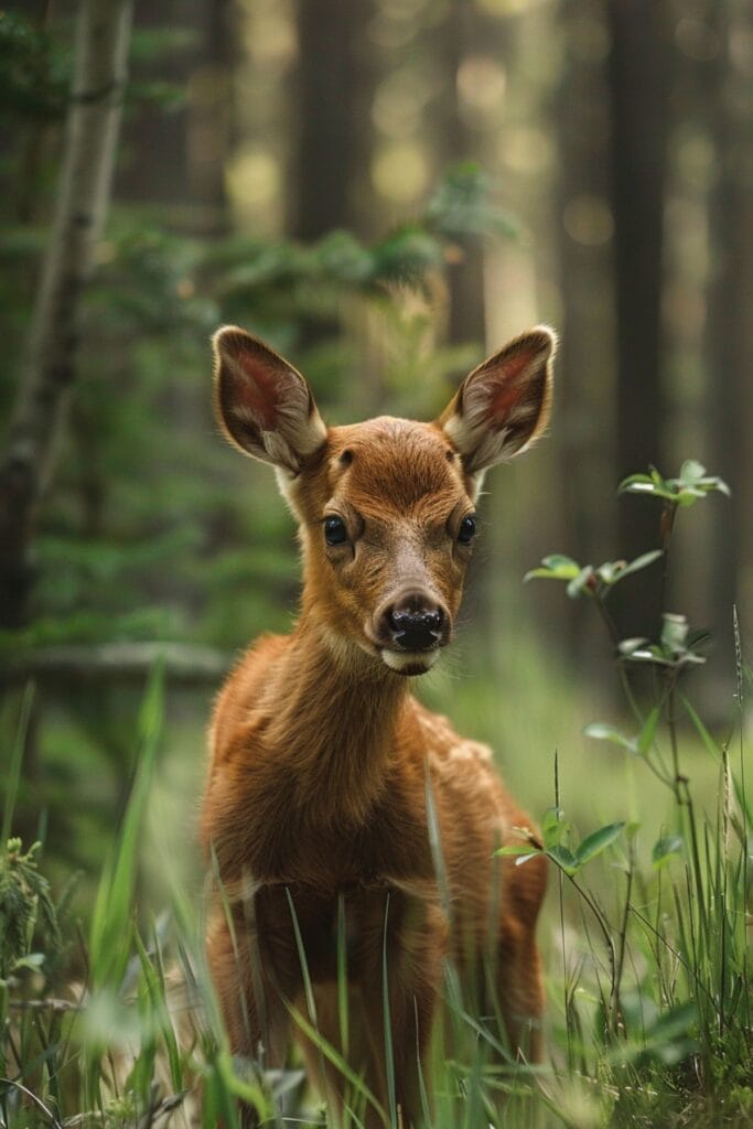 A baby elk