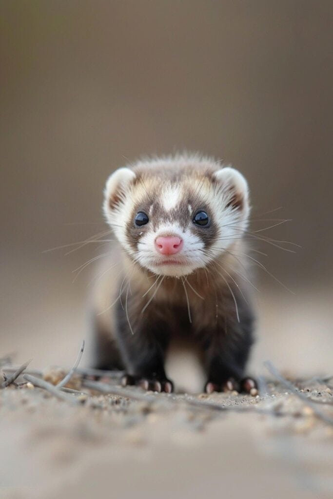 A baby ferret