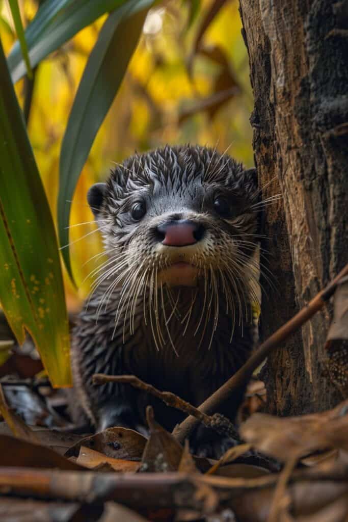 A baby otter