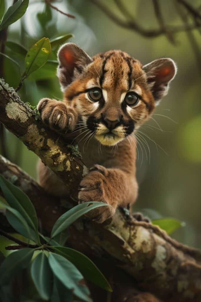 A baby puma