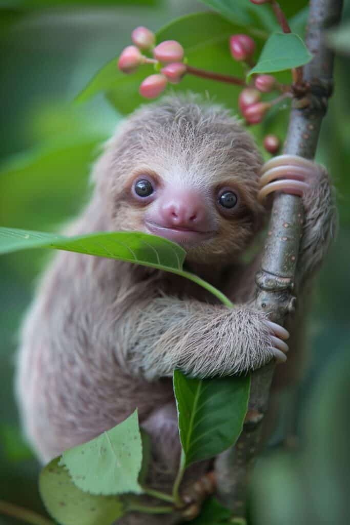 A baby sloth