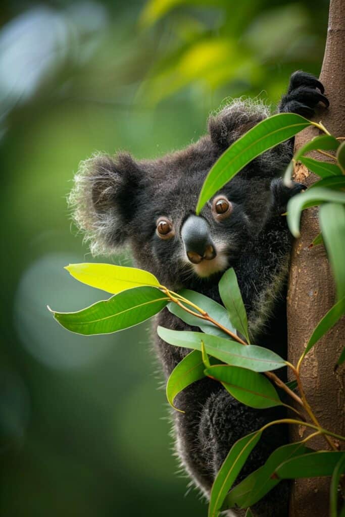 A balck koala