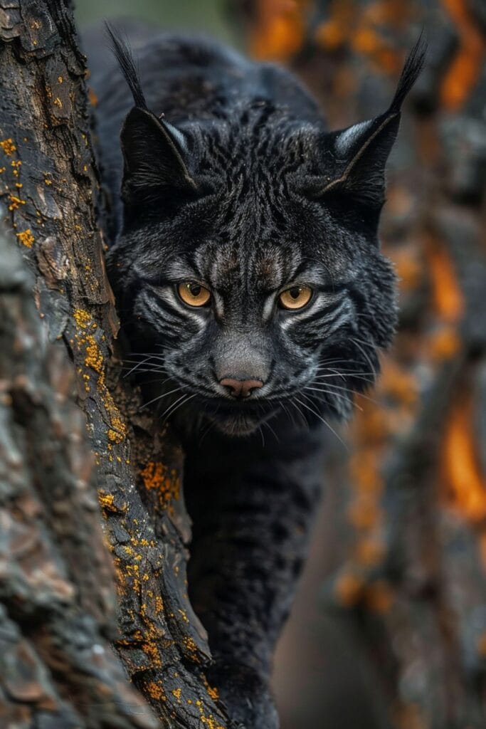 A black lynx