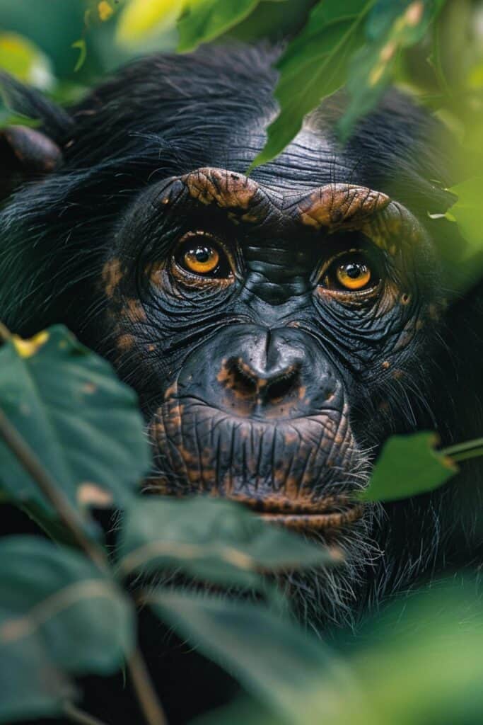 A large chimpanzee