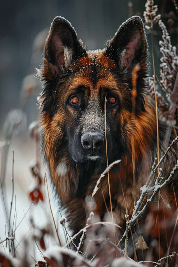 A large german shepherd