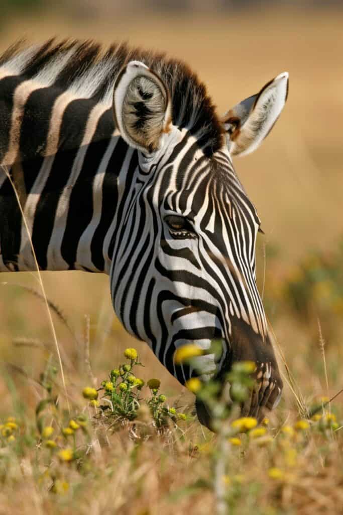 A large zebra