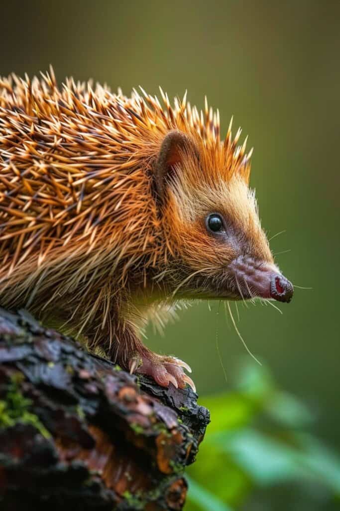 A red hedgehog