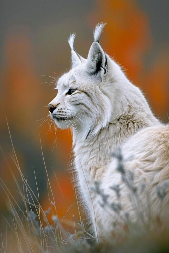 A white bobcat