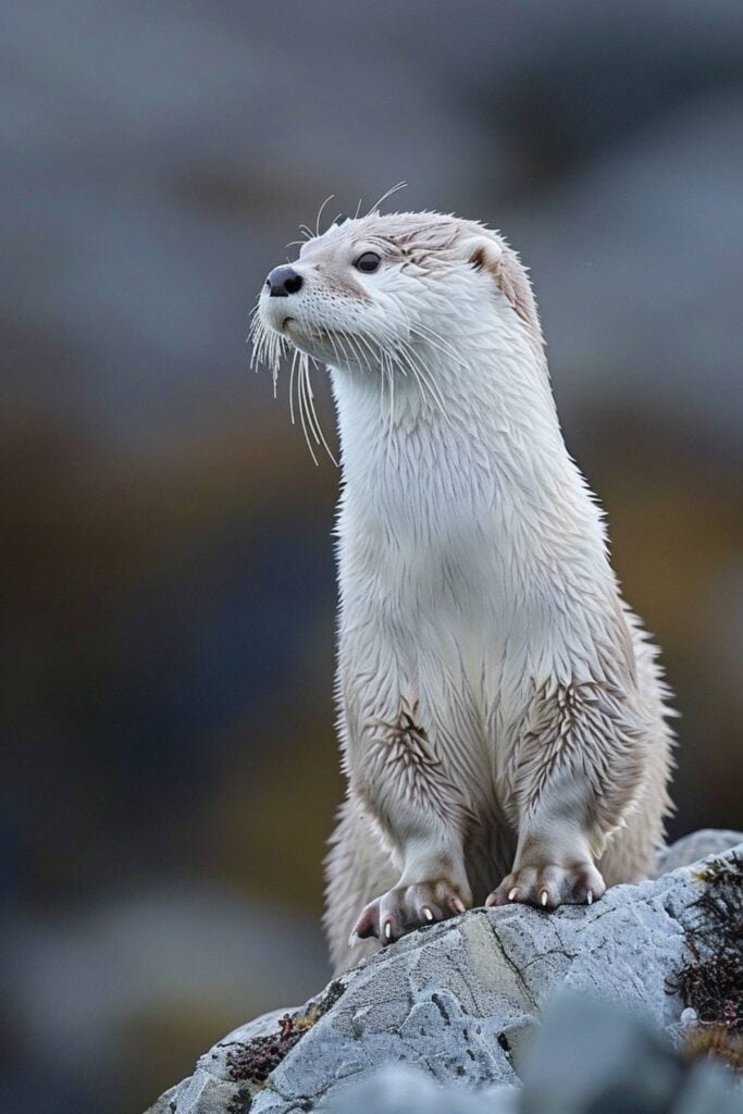 A white otter