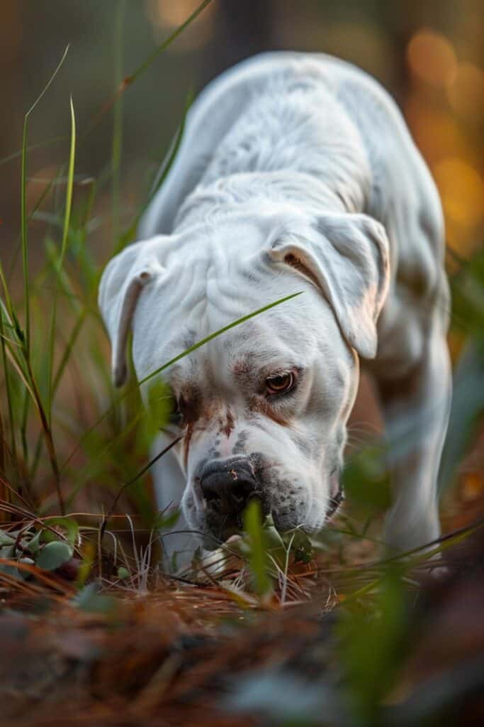 A white rottweiler