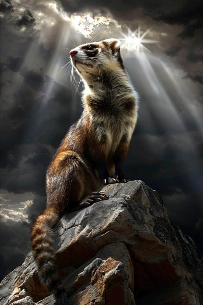 Biblical representation of a ferret