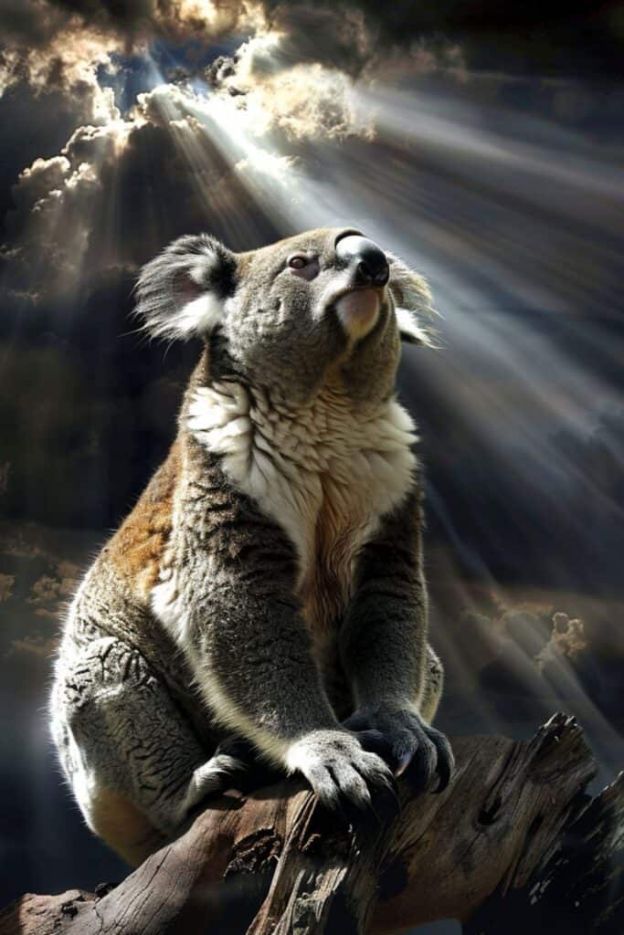 Biblical representation of a koala