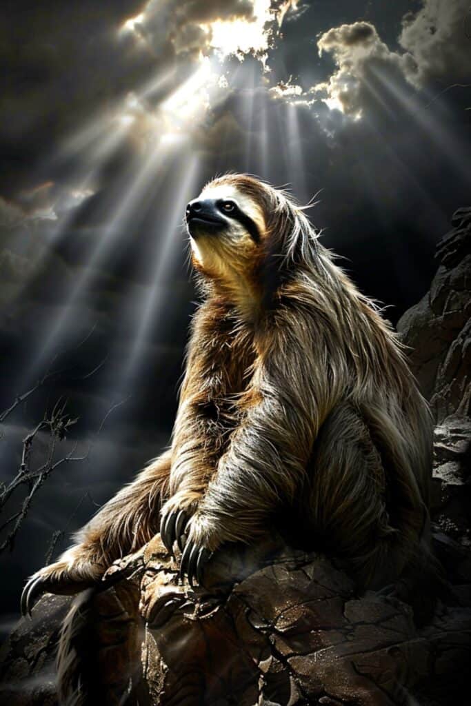 Biblical representation of a sloth