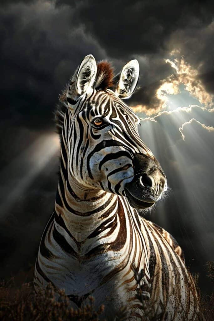 Biblical representation of a zebra