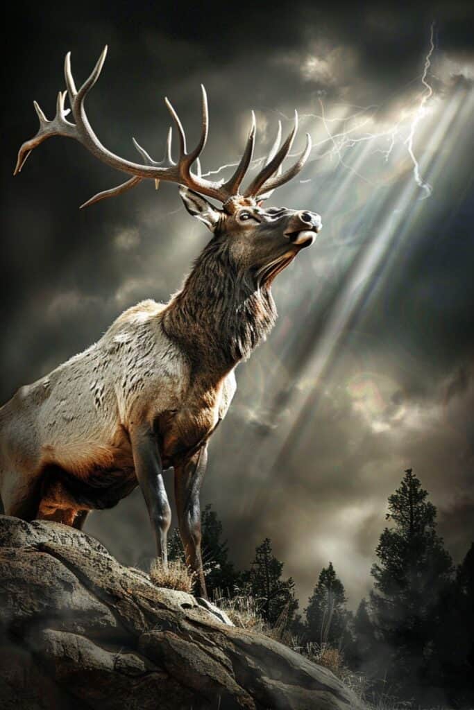 Biblical representation of an elk