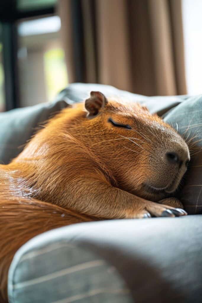 Capybara in the house