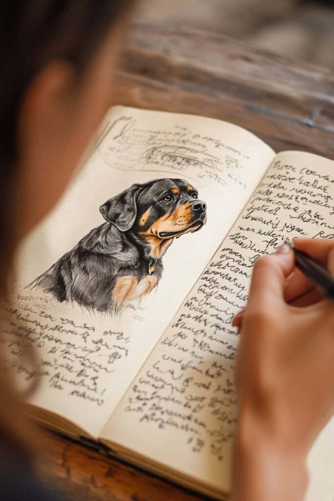 Dream journal about the Rottweiler