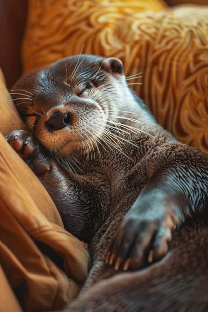 Otter in the house