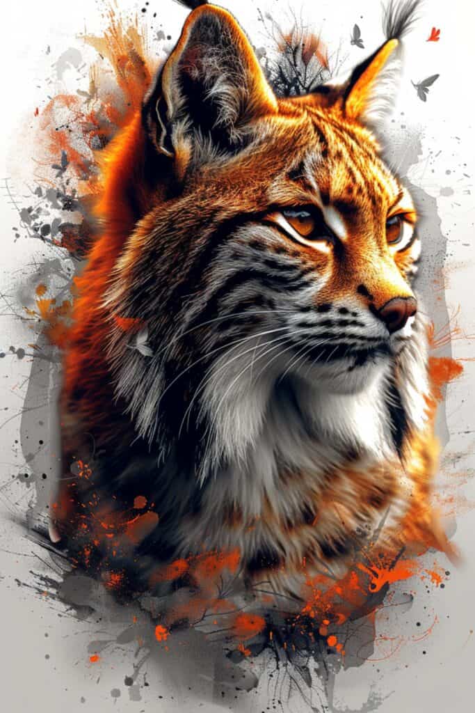 Spiritual representation of a bobcat