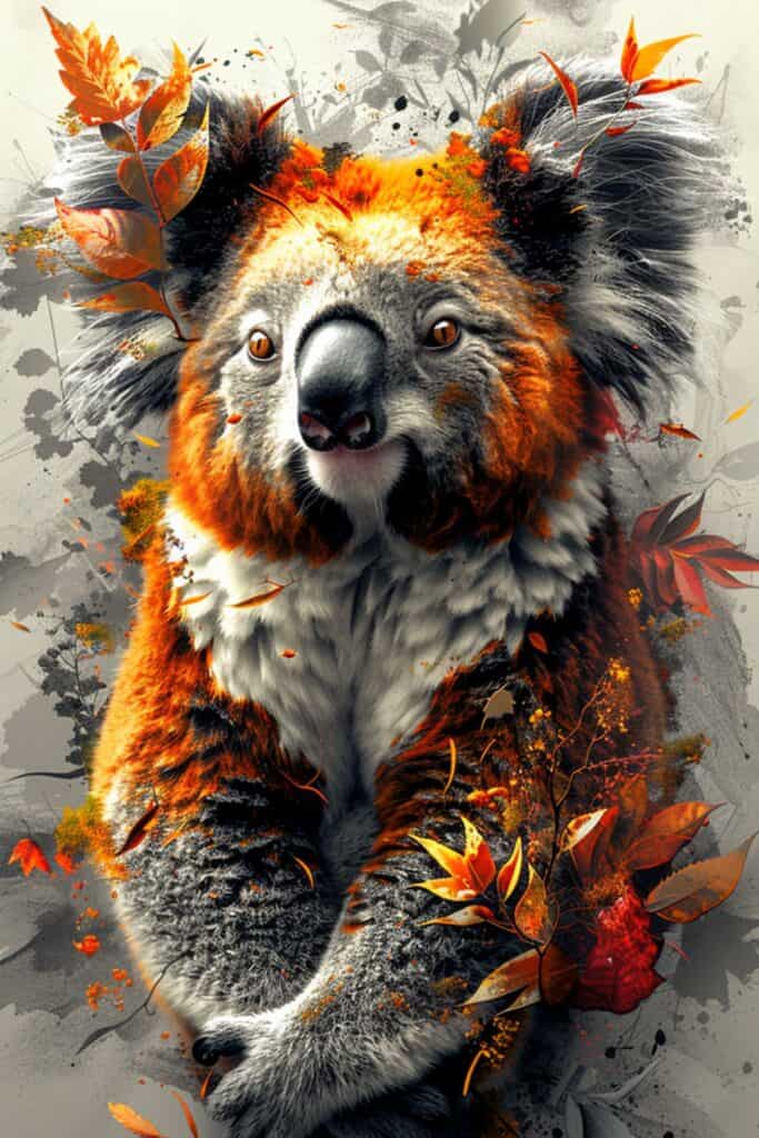 Spiritual representation of a koala