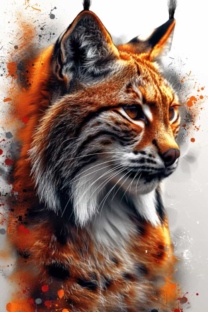 Spiritual representation of a lynx