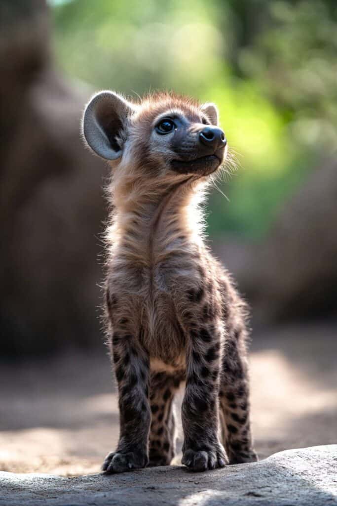 A baby hyena