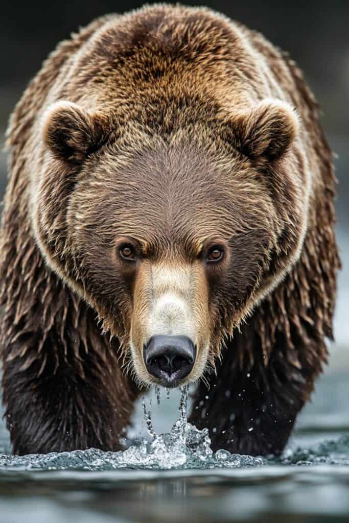 A large brown bear