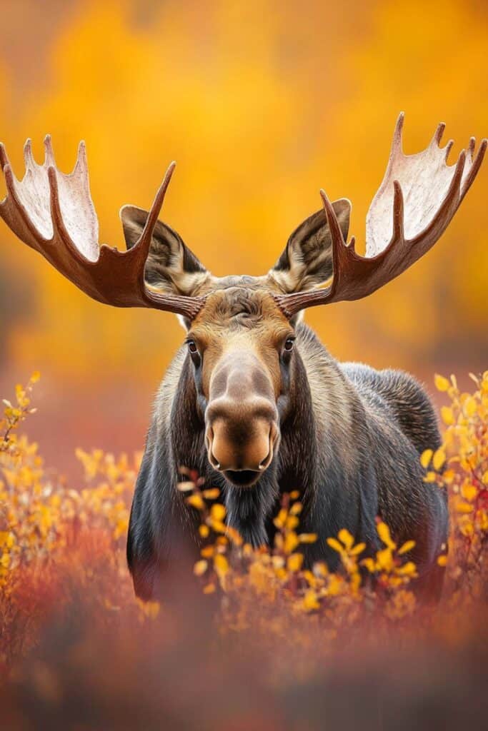 A large moose