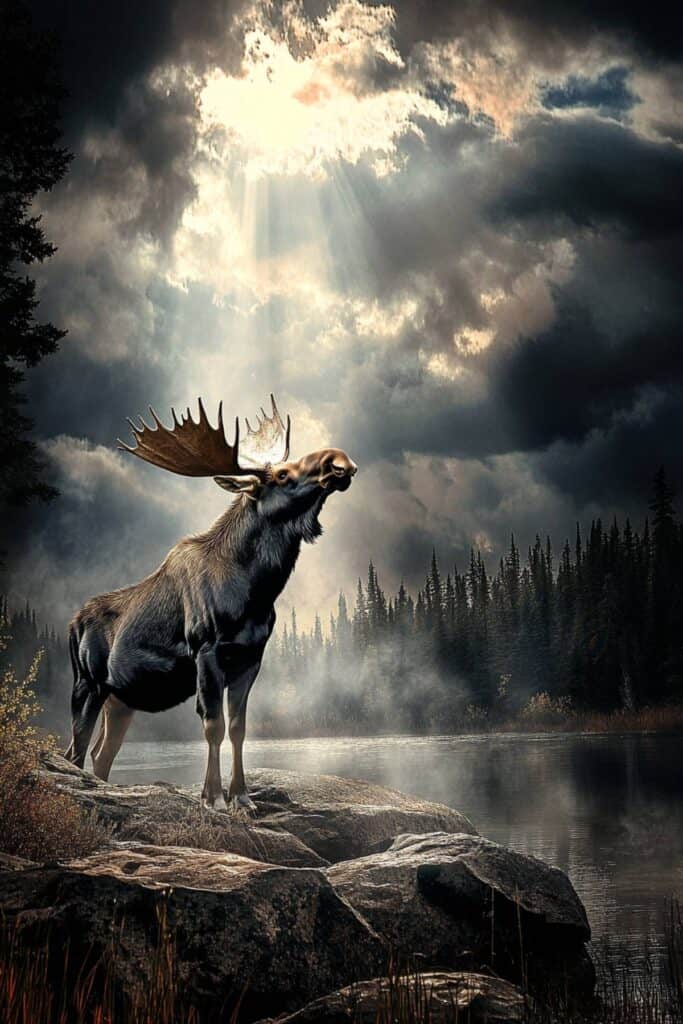 Biblical representation of a moose 