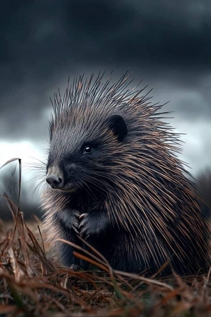 Biblical representation of a porcupine